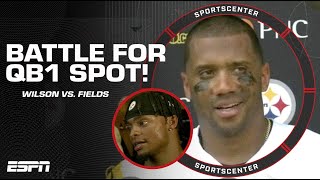 Russell Wilson vs. Justin Fields: Battle for the QB1 spot 😤 | SportsCenter