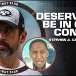 Stephen A. can’t defend putting Aaron Rodgers in the GOAT conversation 👀 | First Take