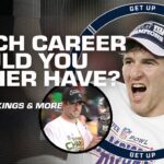 Aaron Rodgers’ or Eli Manning’s career? 🤔 C.J. Stroud kept his answer simple | Get Up