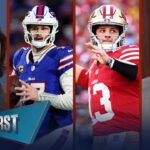 Josh Allen ranked as 2nd Best QB & Caleb Williams trains with Brock Purdy | NFL | FIRST THINGS FIRST