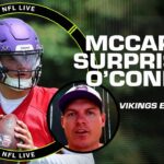 How J.J. McCarthy has surprised Vikings HC Kevin O’Connell | NFL Live