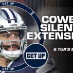 ‘POOR MAN’S NFL!’ 🗣️ Cowboys REMAIN SILENT on Dak, Lamb + Will Miami regret Tua payday? | Get Up