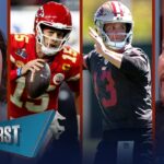 Patrick Mahomes not ranked unanimous No. 1 QB, Dak and Rodgers, Purdy a snub? | FIRST THINGS FIRST