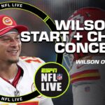 CONCERNS for Patrick Mahomes & the Chiefs 😳 + Russell Wilson to START vs. Bills 👀 | NFL Live