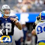 Dallas Cowboys vs. Los Angeles Rams | 2024 Preseason Week 1 Game Highlights