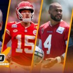 Mahomes ranked 4th on top 100, expectations for Harbaugh w/ Chargers, Dak’s payday | NFL | THE HERD