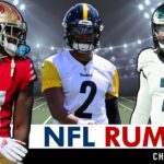 NFL Rumors On Brandon Aiyuk Trade, Justin Fields STARTING Over Russell Wilson, Haason Reddick Trade?