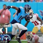 San Francisco 49ers vs. Tennessee Titans | 2024 Preseason Week 1 Game Highlights