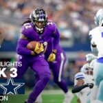 Baltimore Ravens vs. Dallas Cowboys | 2024 Week 3 Game Highlights