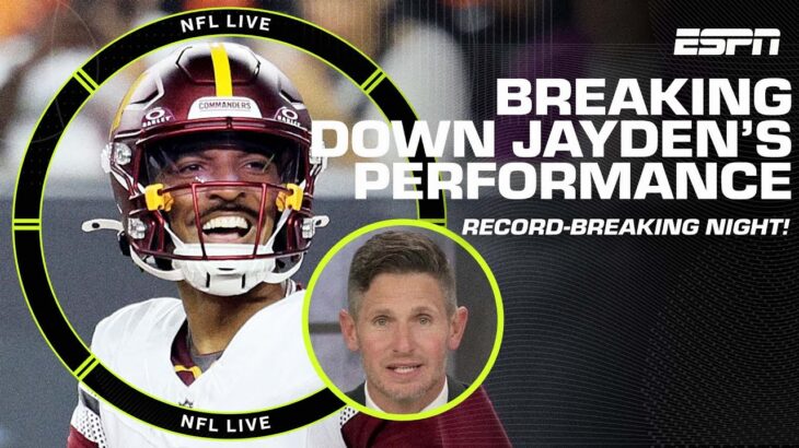 Breaking down Jayden Daniels’ record-breaking performance vs. the Bengals 😤 | NFL Live