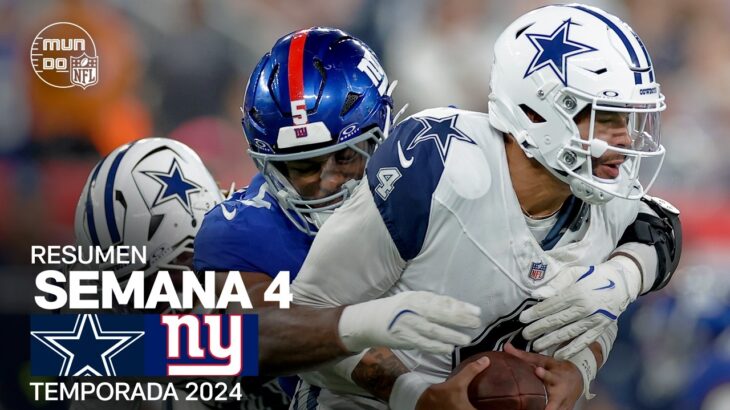 Dallas Cowboys vs. New York Giants | Semana 4 – NFL 2024 | Highlights Resumen en español