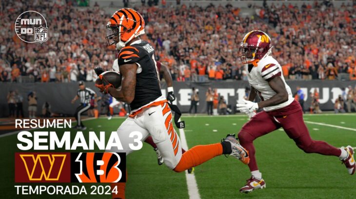 Washington Commanders vs. Cincinnati Bengals | Semana 3 – NFL 2024 | Highlights Resumen en español