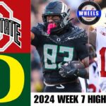 #2 Ohio State vs #3 Oregon (CRAZY GAME!) | Full Game Highlights | 2024 College Football Highlights