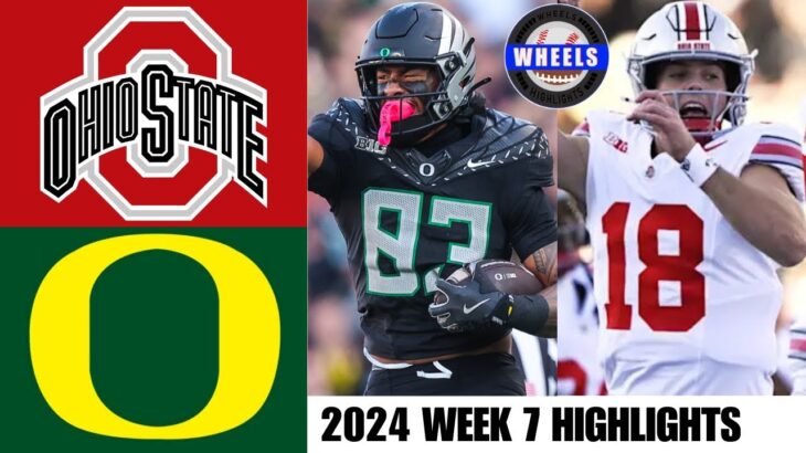 #2 Ohio State vs #3 Oregon (CRAZY GAME!) | Full Game Highlights | 2024 College Football Highlights