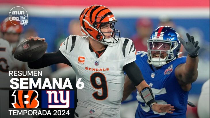 Cincinnati Bengals vs. New York Giants | Semana 6 – NFL 2024 | Highlights Resumen en español