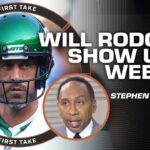 DESPERATE JETS 😤 Stephen A. expects Aaron Rodgers to SHOW UP vs. the Texans | First Take