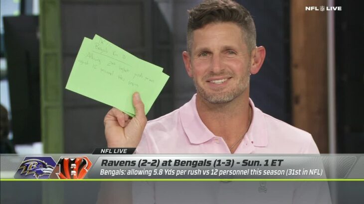 Dan Orlovsky disregards Bengals graphic to showcase a handwritten version 🤣 | NFL Live