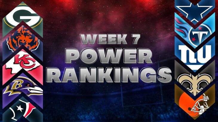 NFL Week 7 Power Rankings