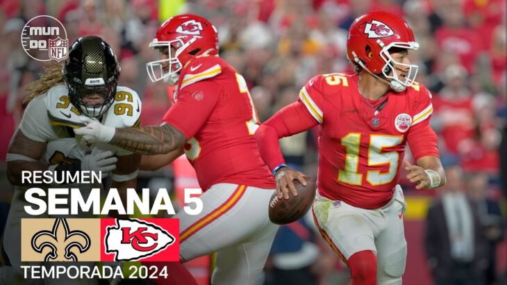 New Orleans Saints vs. Kansas City Chiefs | Semana 5 – NFL 2024 | Highlights Resumen en español