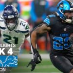 Seattle Seahawks vs. Detroit Lions | 2024 Week 4 Game Highlights