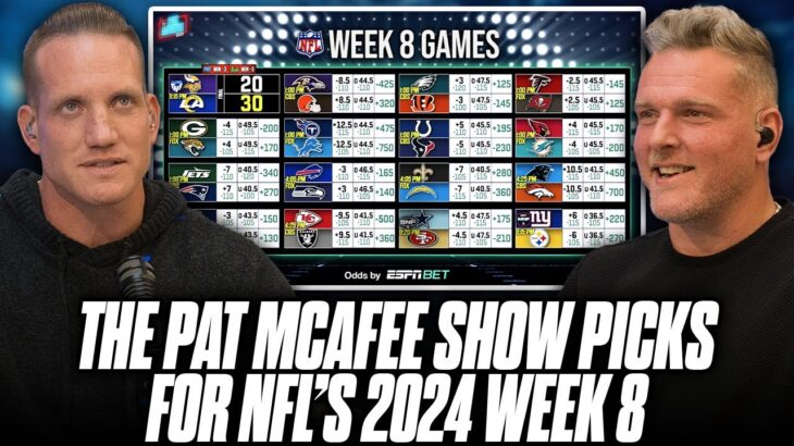 The Pat McAfee Show Picks & Predicts Every Game For NFL’s 2024 Week 8 Weekend