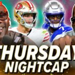 Unc & Ocho react to Purdy & 49ers beating Geno & Seahawks + Rodgers reax to Saleh firing | Nightcap