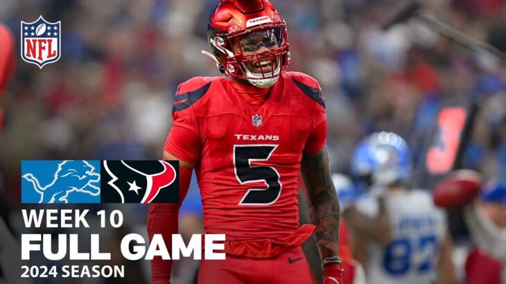 Detroit Lions vs. Houston Texans FULL GAME | NFL 2024 Season Week 10