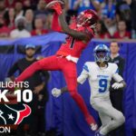 Detroit Lions vs. Houston Texans Game Highlights | NFL 2024 Season Week 10