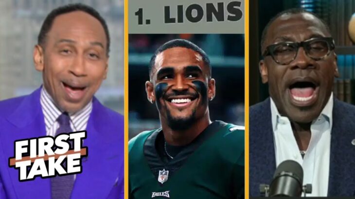 FIRST TAKE | “NOT Lions, Eagles are KING of NFL after Week 12” – Shannon DESTROY Stephen’s A-List