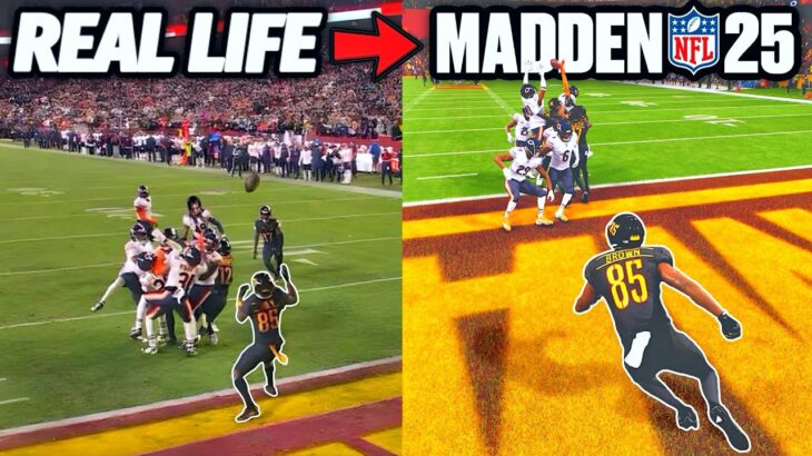 I Recreated TOP PLAYS From NFL Week 8 in Madden 25!