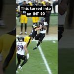 INSANE INT BY PAYTON WILSON #steelers #nfl #shorts #PITvsCLE: 11/21 • 8:15 PM • Prime Video