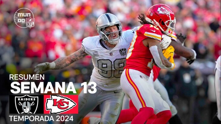 Las Vegas Raiders vs. Kansas City Chiefs | Resumen NFL en español – Semana 13 | NFL Highlights 2024