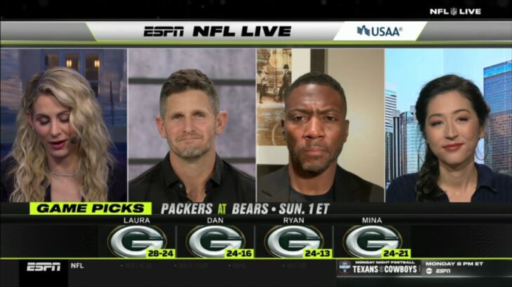 NFL LIVE | “Jordan Love will overtake Calen Williams” – Ryan Clark breaks down Packers vs Bears