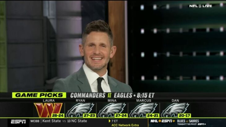 NFL LIVE | “Saquon Barkley is the best RB in league” – ESPN is ALL IN on Eagles to beat Commanders