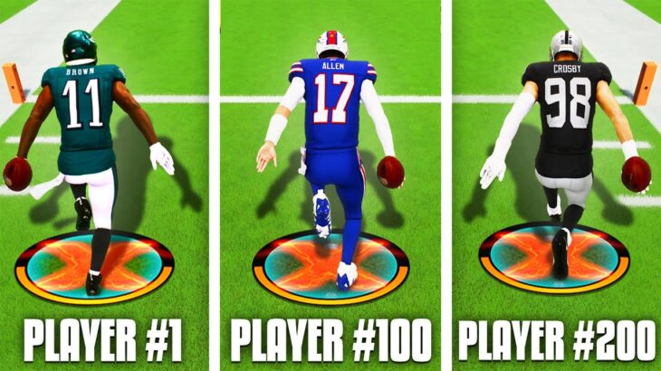 Scoring a Touchdown with EVERY NFL Player!