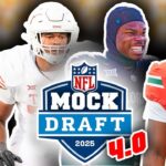 2025 NFL First Round Mock Draft For All 32 Picks! 4.0! (Late Season Predictions)