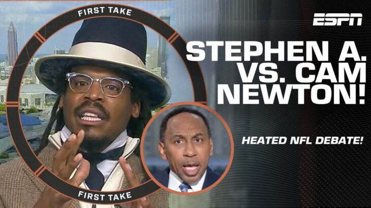 Cam Newton SCOLDS Stephen A. 👀 WATCH WHAT YOU SAY ABOUT LAMAR JACKSON 🗣️ | First Take