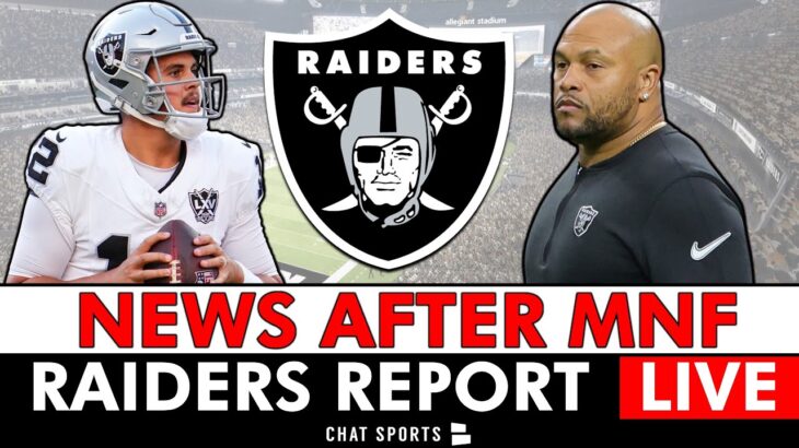 Raiders Rumors Live On Antonio Pierce, Aidan O’Connell, 2025 NFL Draft After Falcons MNF Game