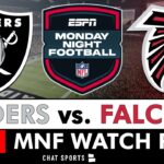 Raiders vs. Falcons Live Streaming Scoreboard, ESPN Monday Night Football Watch Party | NFL Week 15