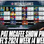 The Pat McAfee Show Picks & Predicts Every Game For NFL’s 2024 Week 14 Weekend