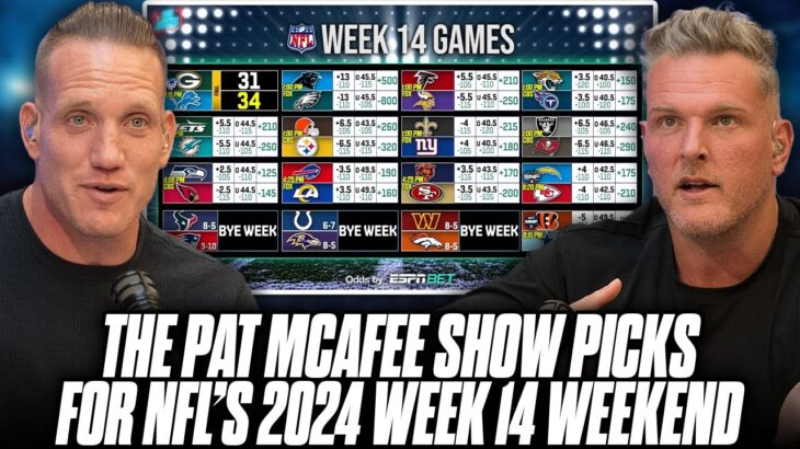 The Pat McAfee Show Picks & Predicts Every Game For NFL’s 2024 Week 14 Weekend