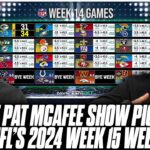 The Pat McAfee Show Picks & Predicts Every Game For NFL’s 2024 Week 15 Weekend