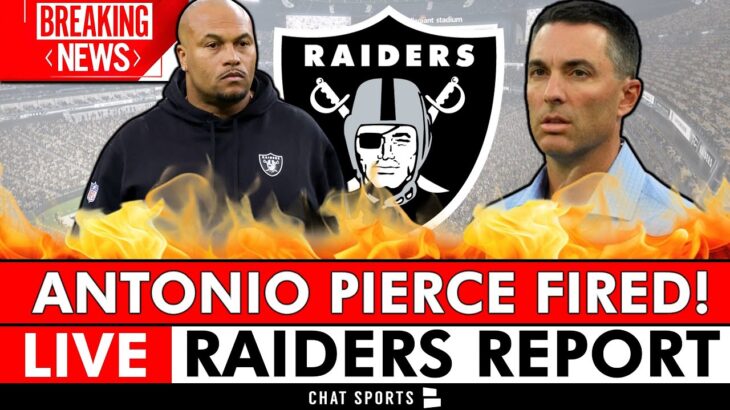 BREAKING NEWS: Raiders Fire Antonio Pierce After 1 Season In Las Vegas | LIVE Instant Reaction