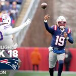 Buffalo Bills vs. New England Patriots | 2024 Week 18 Game Highlights