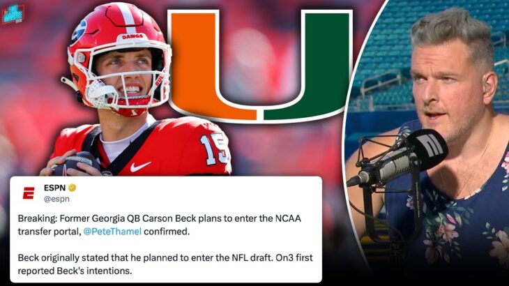 Carson Beck Won’t Enter NFL Draft, Entering Transfer Portal To Leave Georgia?! | Pat McAfee Show