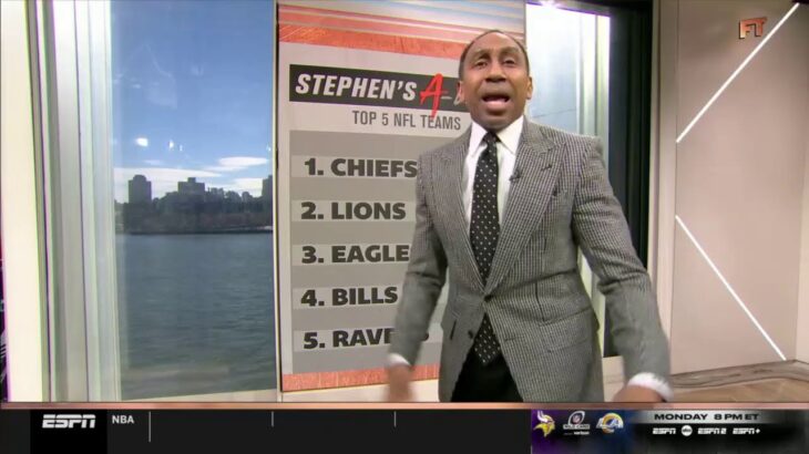 FIRST TAKE | Chiefs are best team in NFL – Stephen A. Smith Top 5 NFL Teams: #2 Lions #3 Eagles