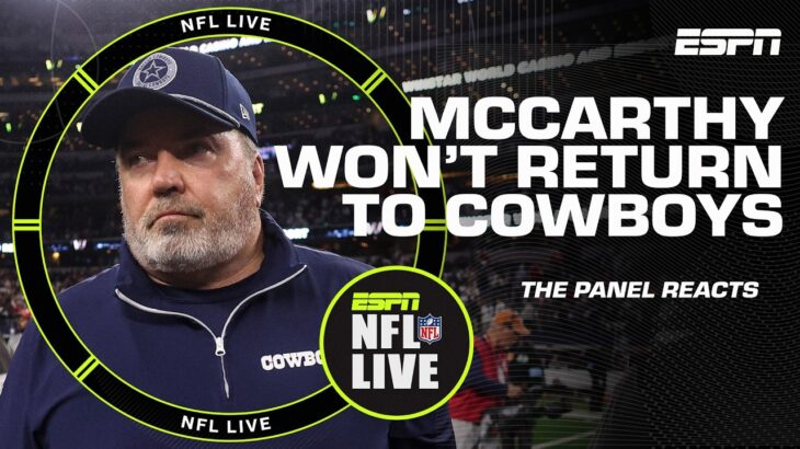 Mike McCarthy WILL NOT RETURN as Dallas Cowboys coach 👀 | NFL Live