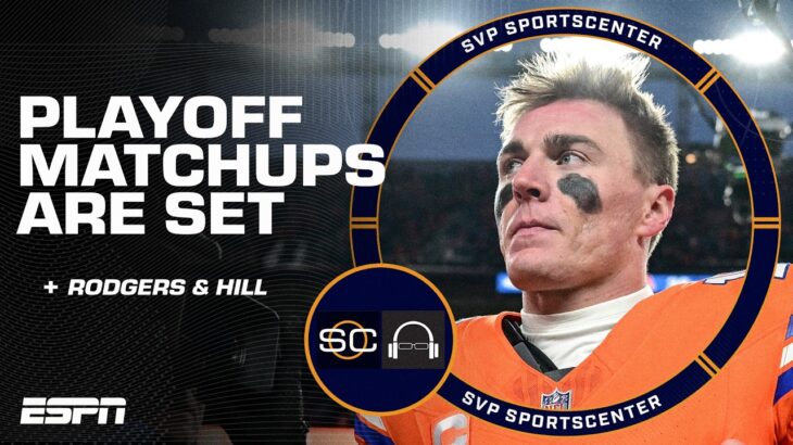 NFL PLAYOFF MATCHUPS ARE SET 🏈 AFC Wild Card preview + Future for Rodgers and Hill 👀 | SC with SVP