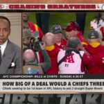 Stephen A. says Patrick Mahomes would be ‘CEMENTED AS THE GOAT’ with a 3-peat 🐐 | First Take
