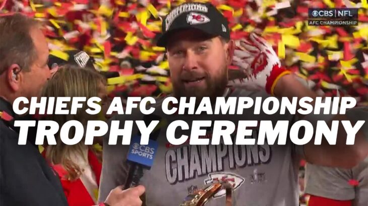 The CHIEFS are AFC CHAMPS once again | Trophy Presentation | NFL on CBS